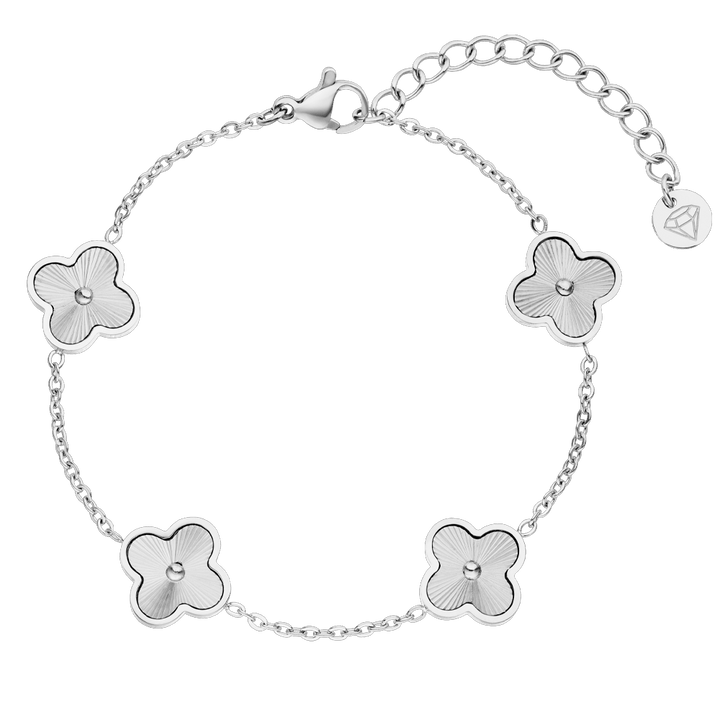 Clover Armband Silber Kleeblatt wasserfest