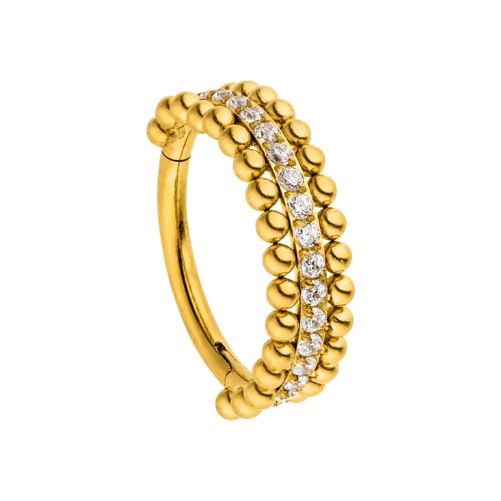 Conch Piercing Ring Clicker Segmentring wasserfest Titan