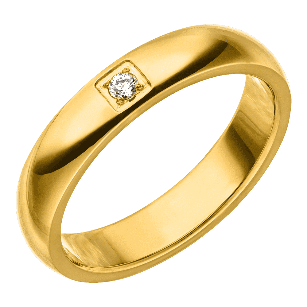 minimalistischer Ring 18 Karat Gelbgold vergoldet wasserfest