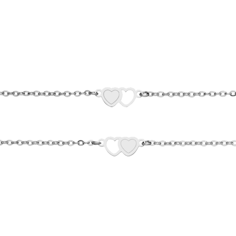 2 Sisters Armbänder Set | 18K vergoldet