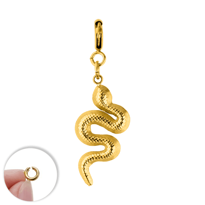 Schlangen Charm Anhänger Kette Armbänder Edelstahl