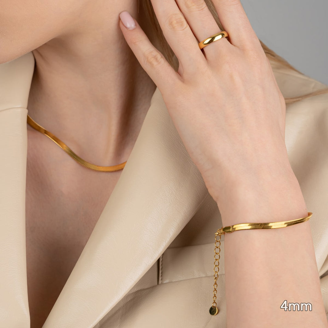 Sleek Kette Damen gold wasserfest