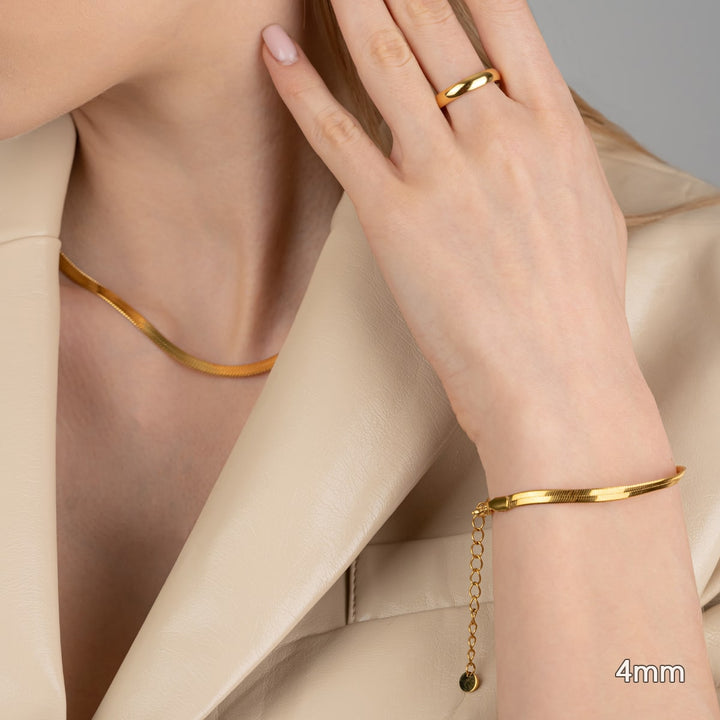 Sleek Kette Damen gold wasserfest