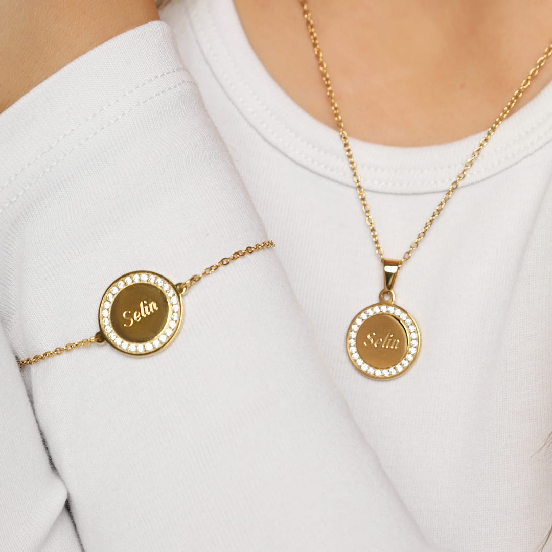 Stone Coin | Armband + Gravur
