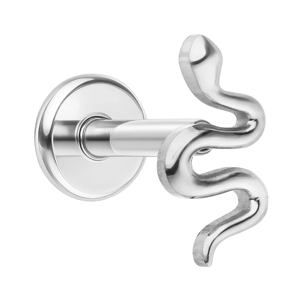 Titan Piercing Schlange Helix Ohr Conch Silber