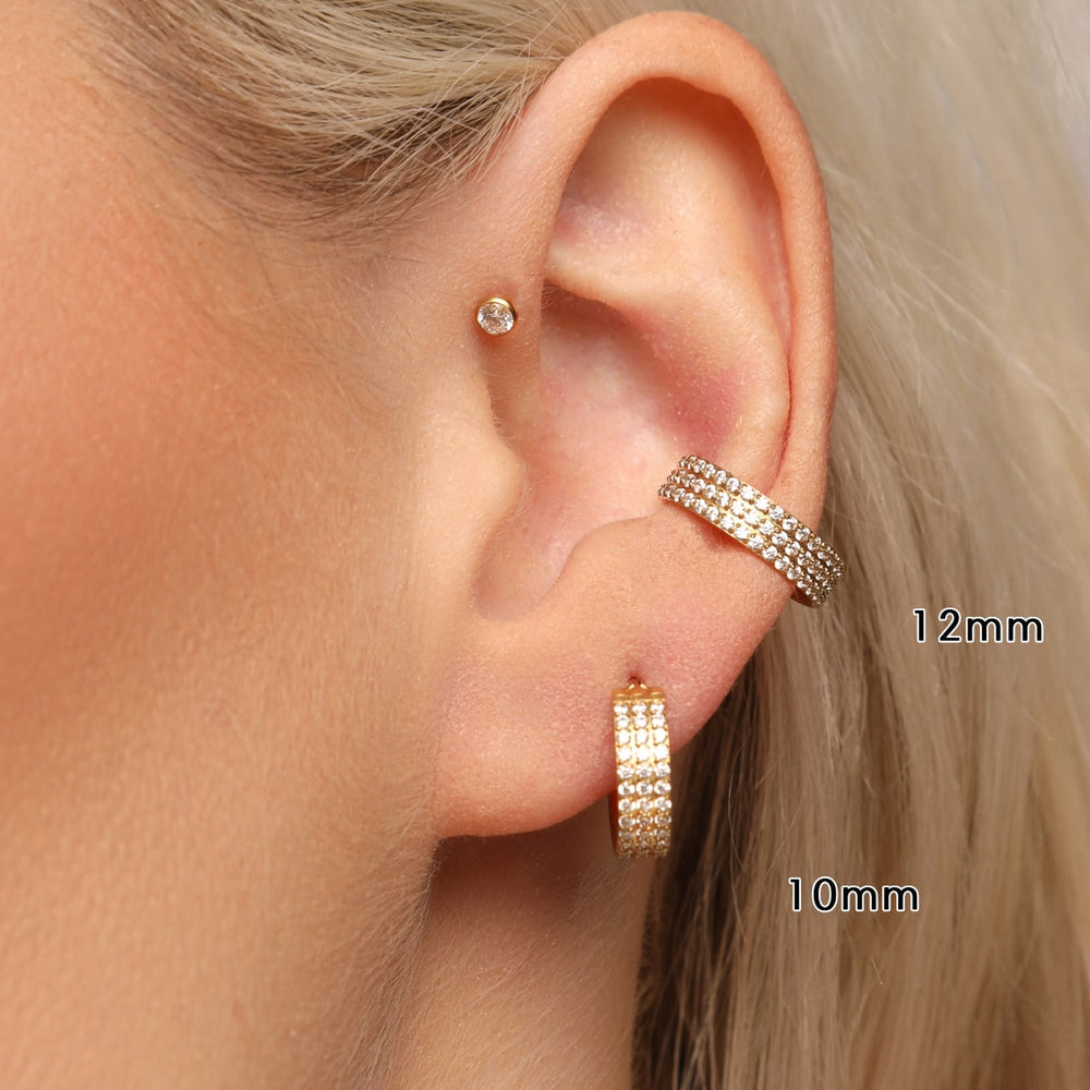 Dreifach Conch Ring Piercing Clicker Allergikerfreundlich