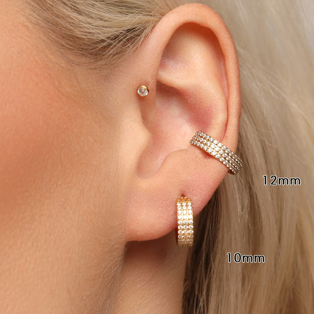 Dreifach Conch Ring Piercing Clicker Allergikerfreundlich
