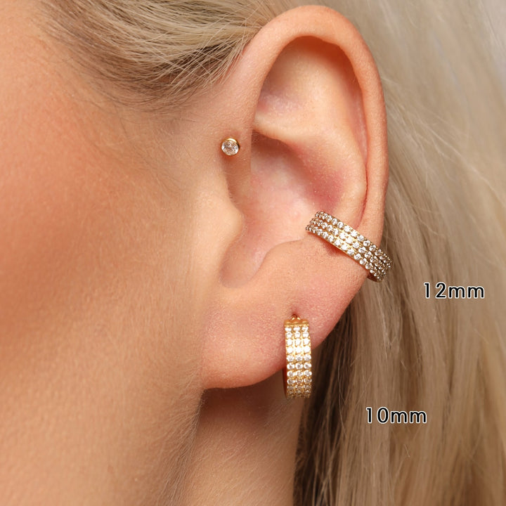 Dreifach Conch Ring Piercing Clicker Allergikerfreundlich