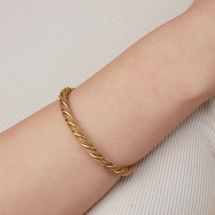 Kordel Armreif wasserfest Twist Armband