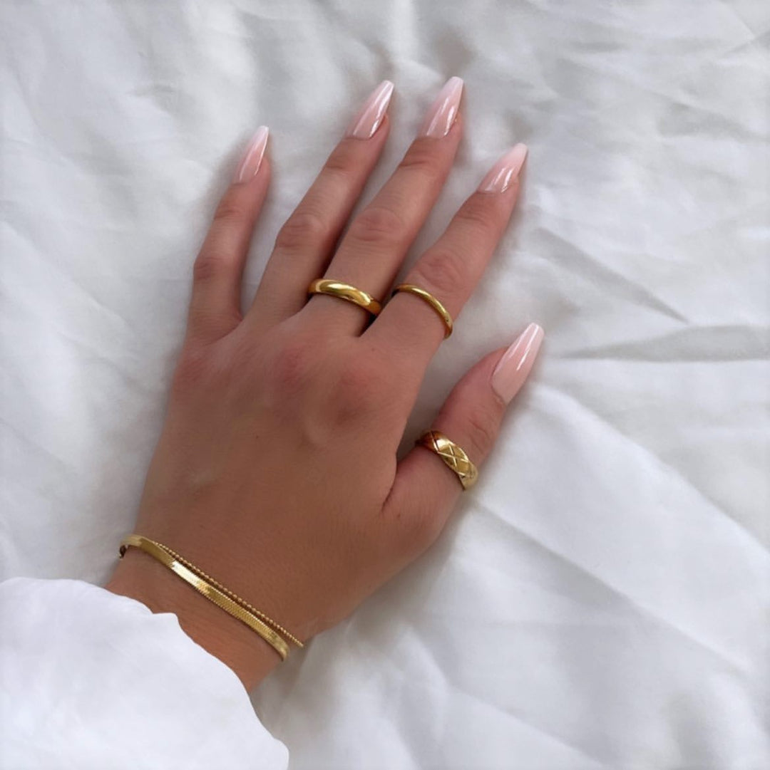 Sleeky bracelet | 18k gold -plated