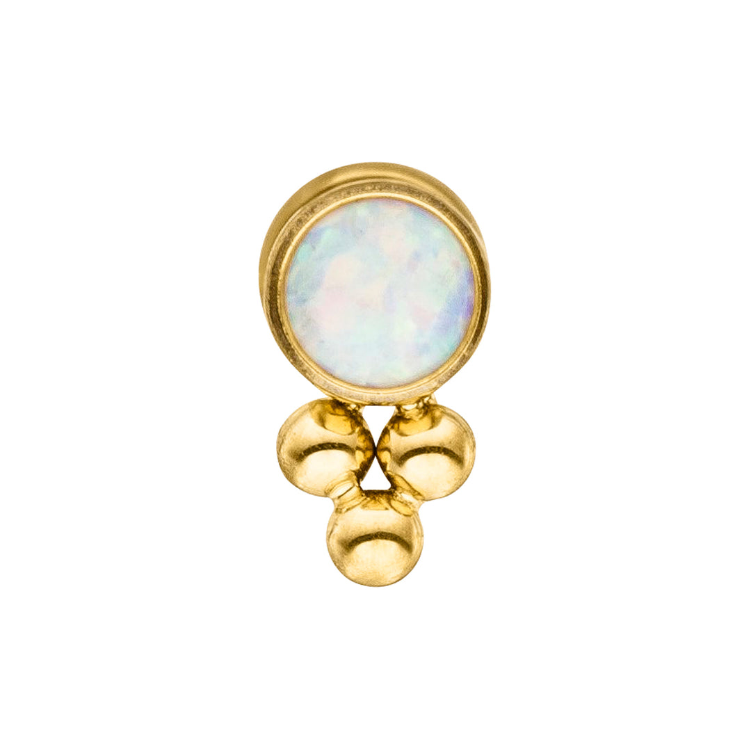 TItan Opal Ohrpiercing Gold Opal Schmuck