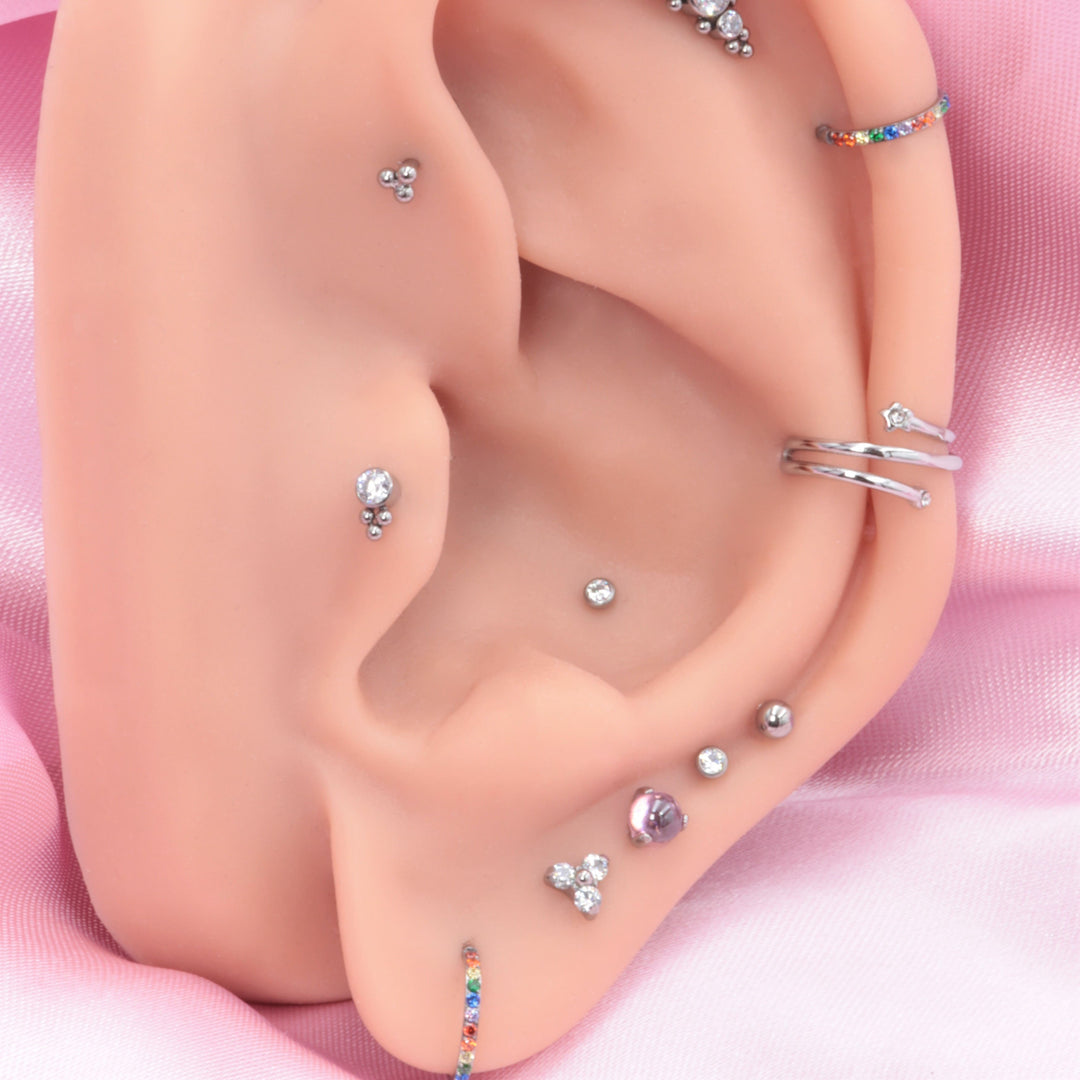 Ohrpiercings Titan Lobe Conch Tragus Helix