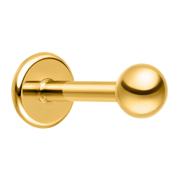 Kugel Piercing Titan gold 18K vergoldet Kügelchen antiallergisch