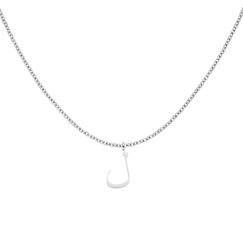 Personalisierte Kette mit arabischem L Buchstaben