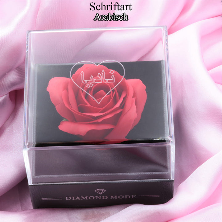 Rosen Geschenkbox Arabisch Gravur Rosenbox