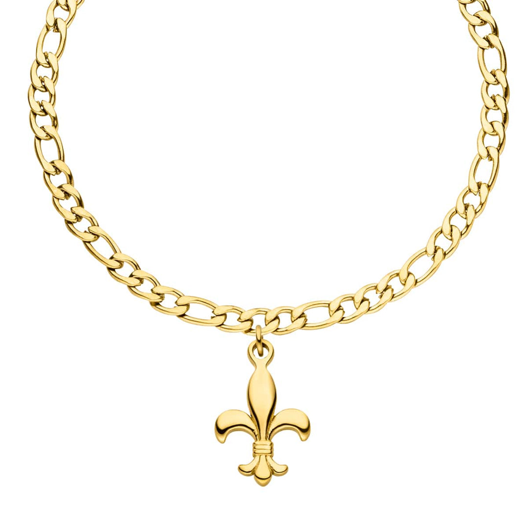 Bosnische Lilie Armband 18K vergoldet wasserfest