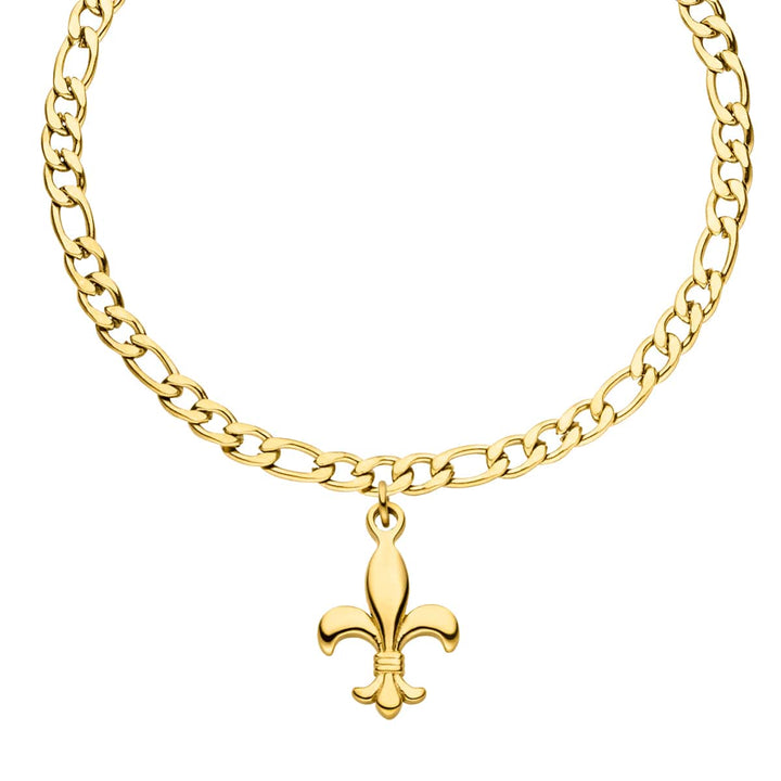 Bosnische Lilie Armband 18K vergoldet wasserfest