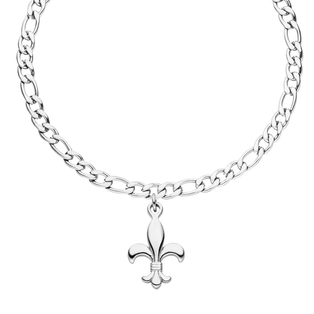 Bosnische Lilie Armband Land Anhänger Silber wasserfest