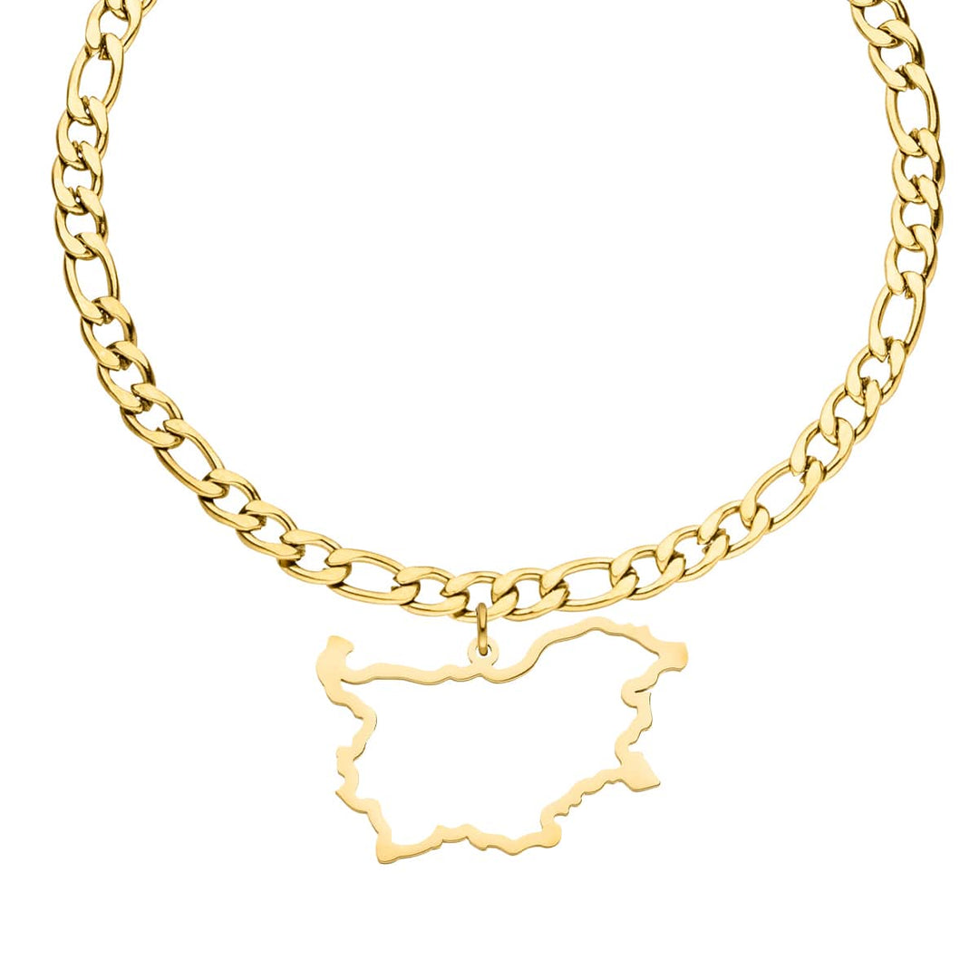 Bulgarien Armband 18K vergoldet Damen Landumriss