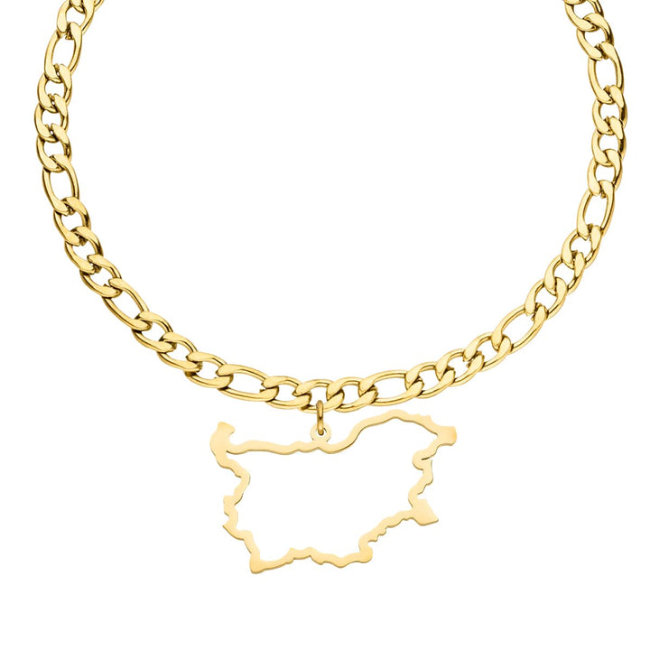 Bulgarien Armband 18K vergoldet Damen Landumriss