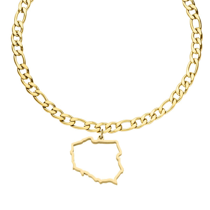 Polen Armband 18K vergoldet polnischer Landumriss Damen