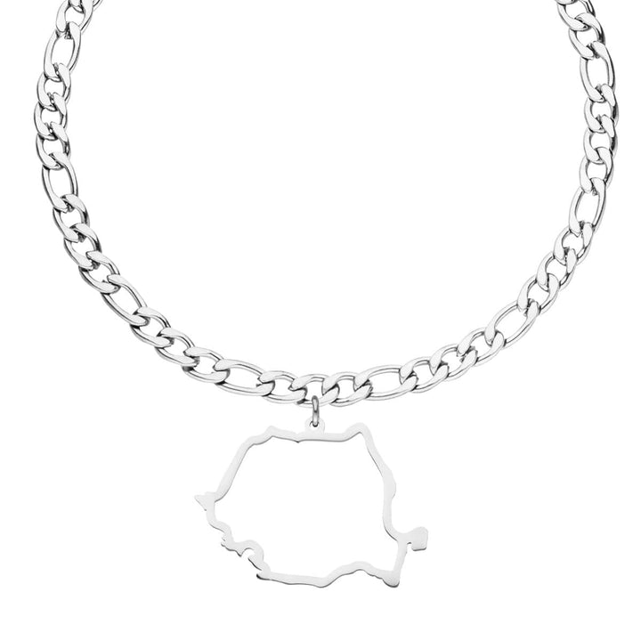 Rumänien Armband Silber Damen Edelstahl