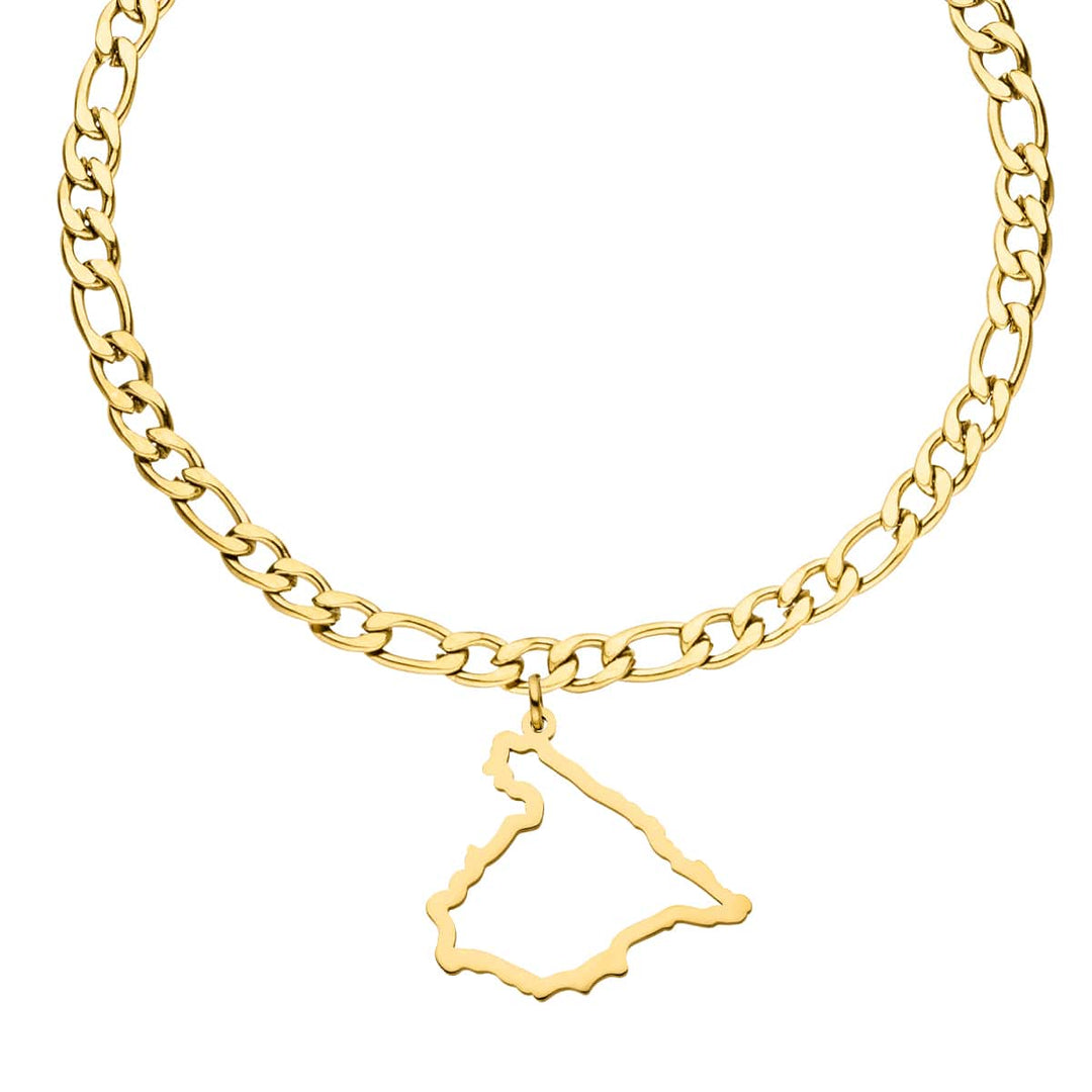 Spanien Armband 18K vergoldet spanischer Landumriss Anhänger Damen