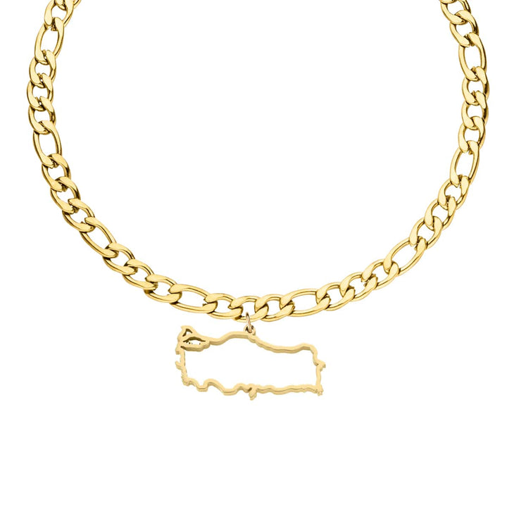Türkei Armband Landumriss 18K vergoldet Damen