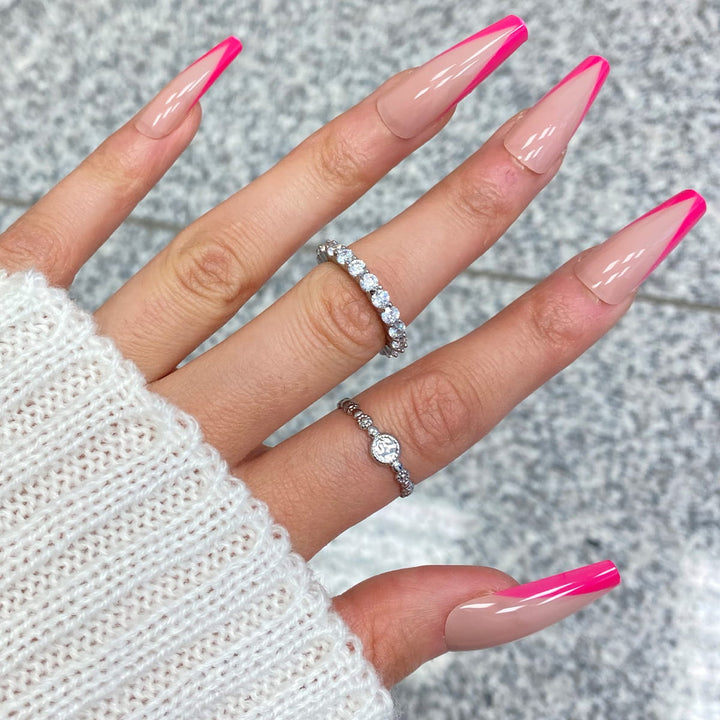 Größenverstellbarer Ring für Damen Silber wasserfest
