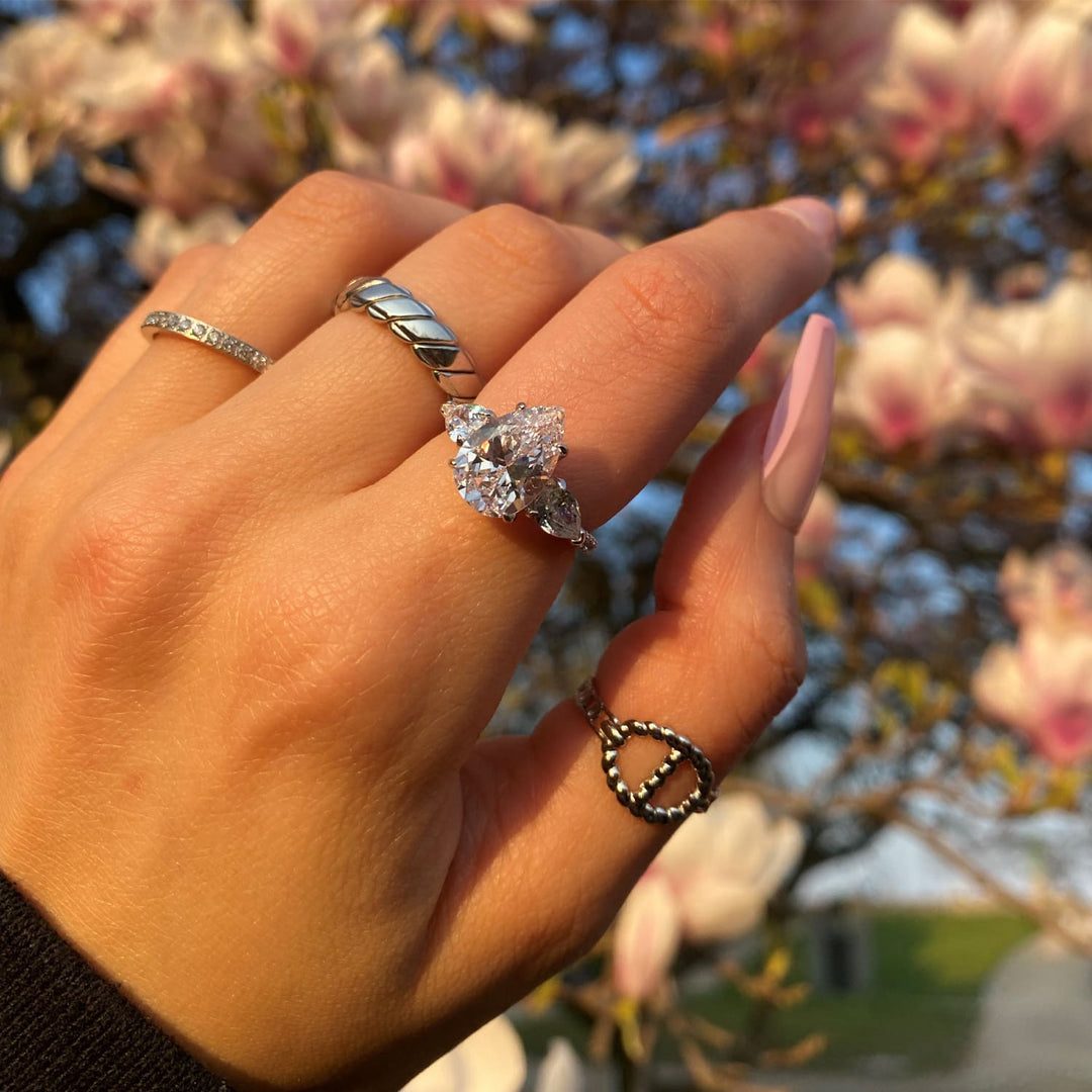 Verstellbare Ringe gold Edelstahl 18 Karat vergoldet wasserfest
