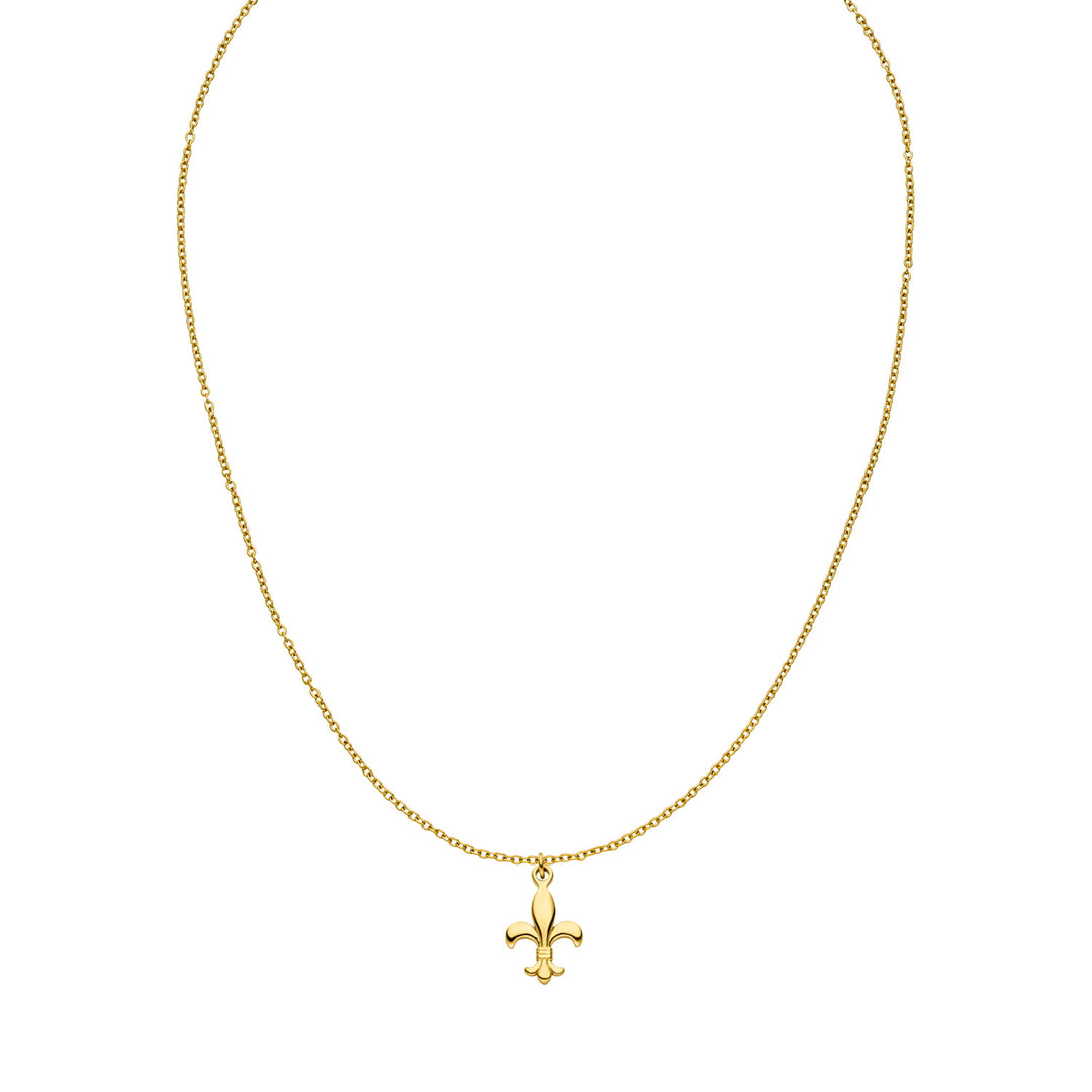 Bosnien Lilie Kette Gold Edelstahl 14K vergoldet wasserfest