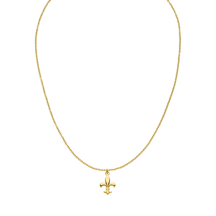 Bosnien Lilie Kette Gold Edelstahl 14K vergoldet wasserfest