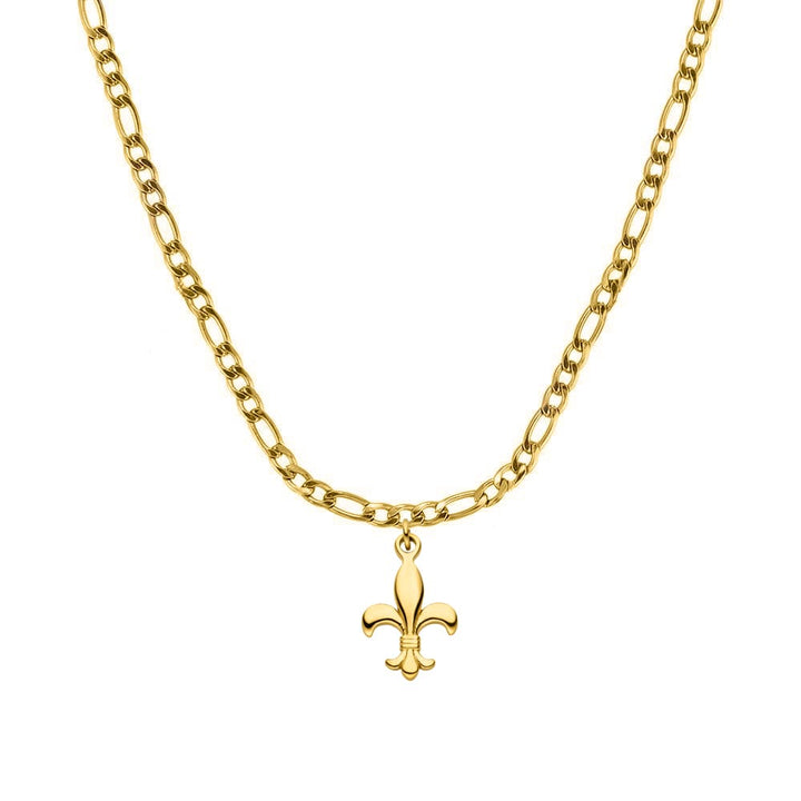 Bosnien Lilie Kette Figaro Gold Edelstahl Bosnische Länderkette