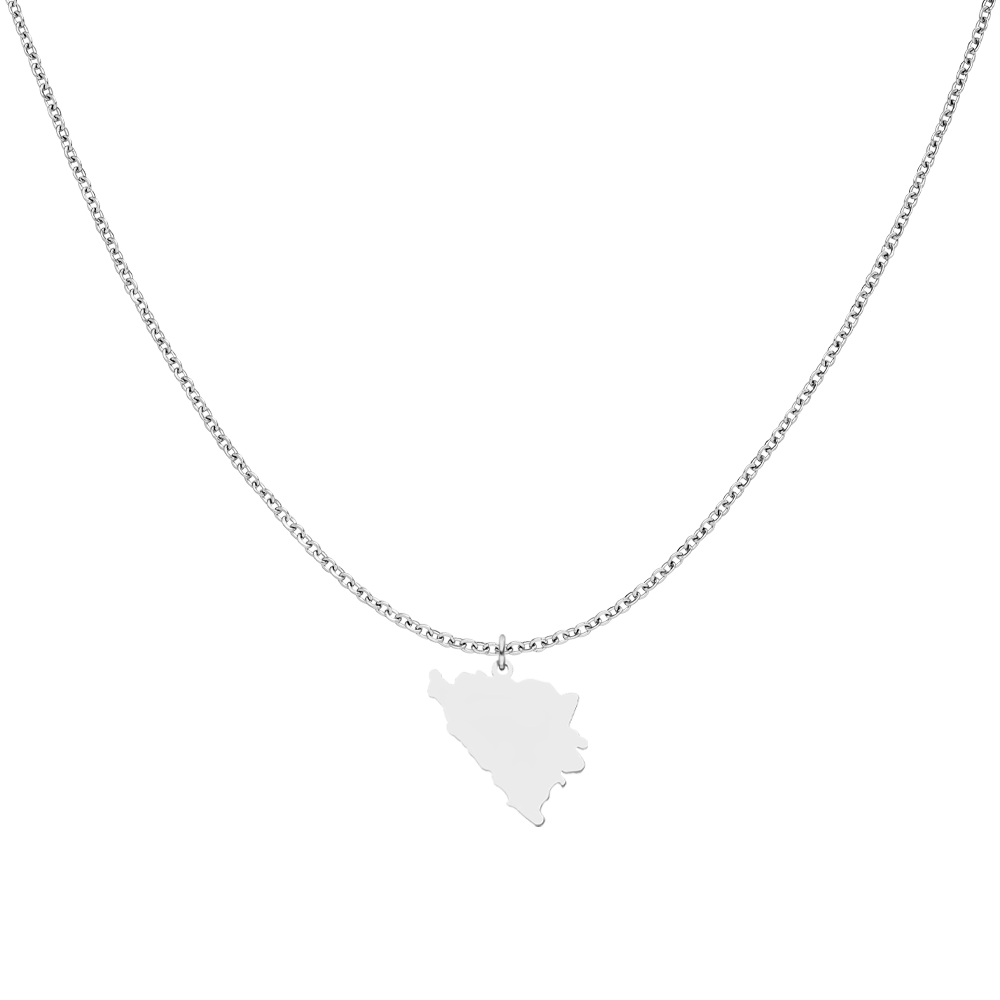 Nations Kette | Edelstahl Silber | Filigran