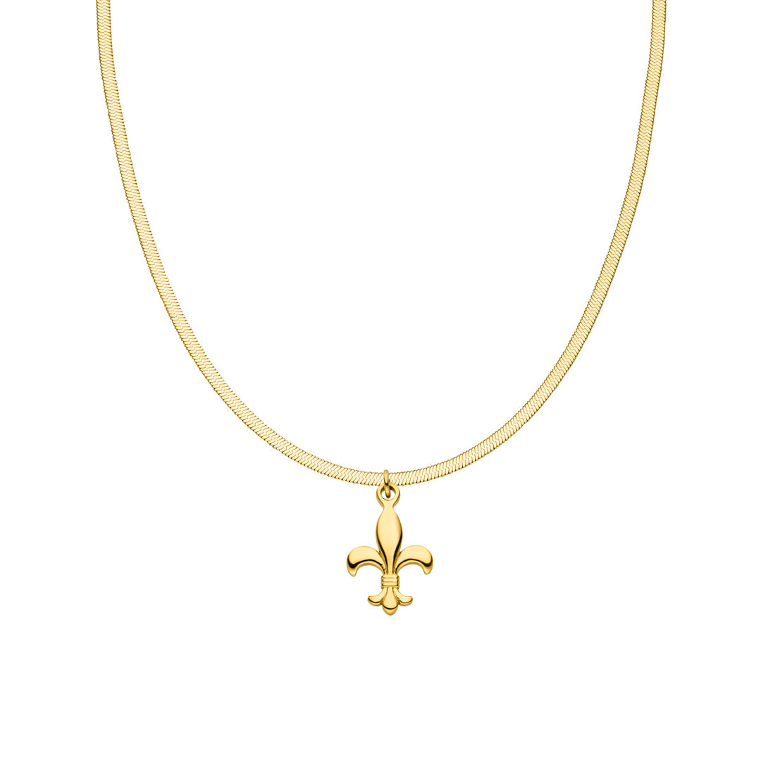 Bosnische Lilie Halskette gold Bosnien Sleek Kette wasserfest