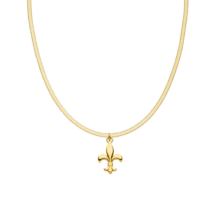 Bosnische Lilie Halskette gold Bosnien Sleek Kette wasserfest