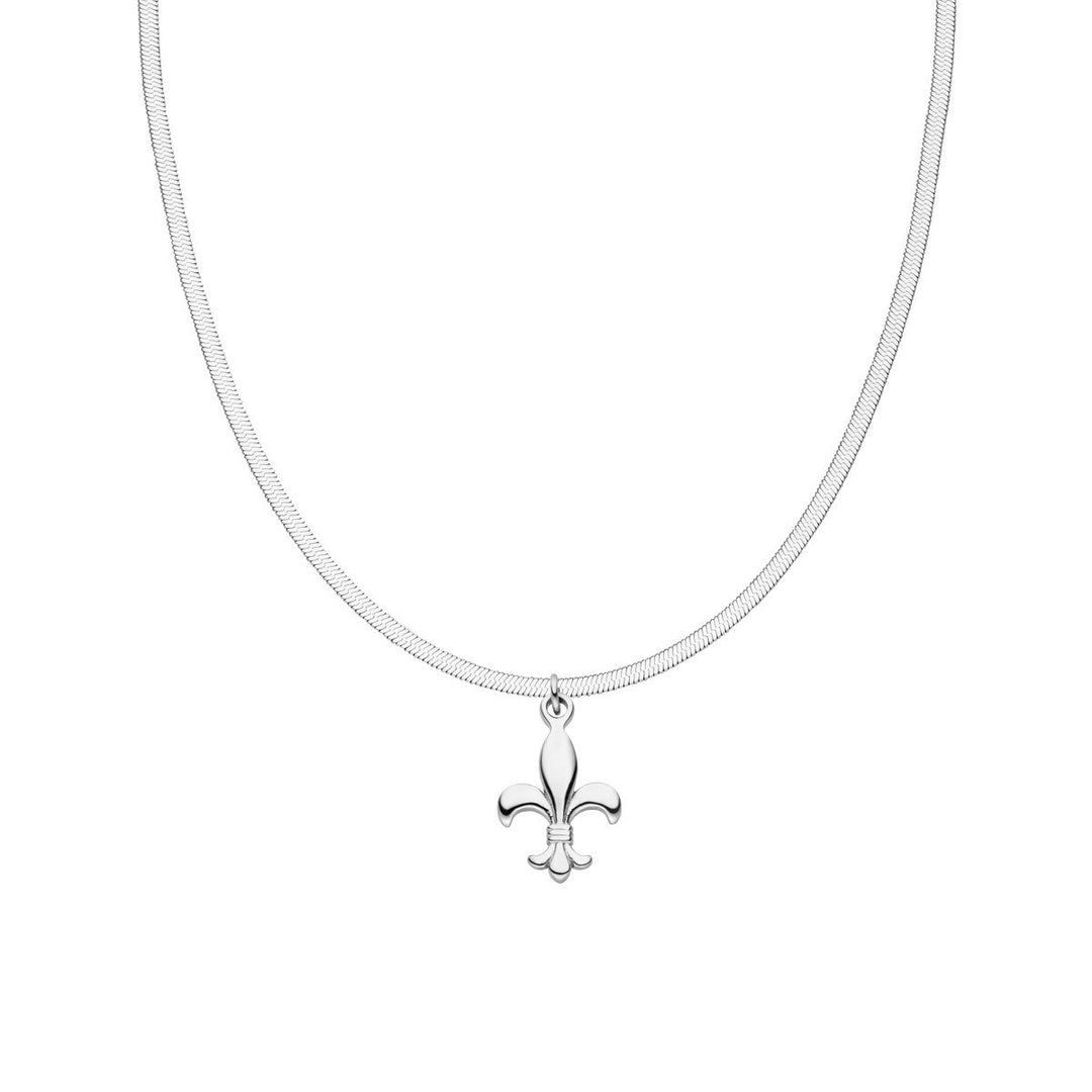 Bosnien Lilie Kette silber sleek bosnische Länderkette