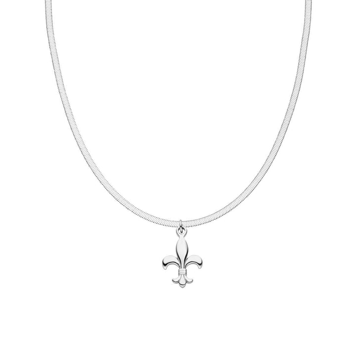 Bosnien Lilie Kette silber sleek bosnische Länderkette