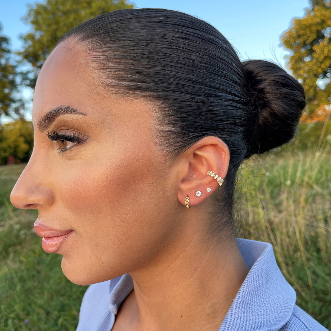 Ear Cuff Ohrklemme ohne Ohrlöcher Glitzer