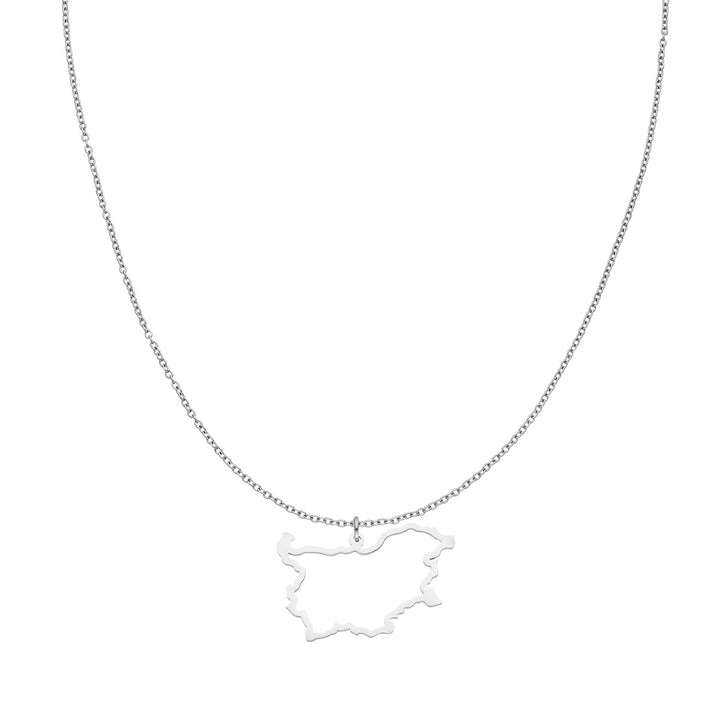 Bulgarien Kette silber Umriss Bulgarische Länderkette wasserfest