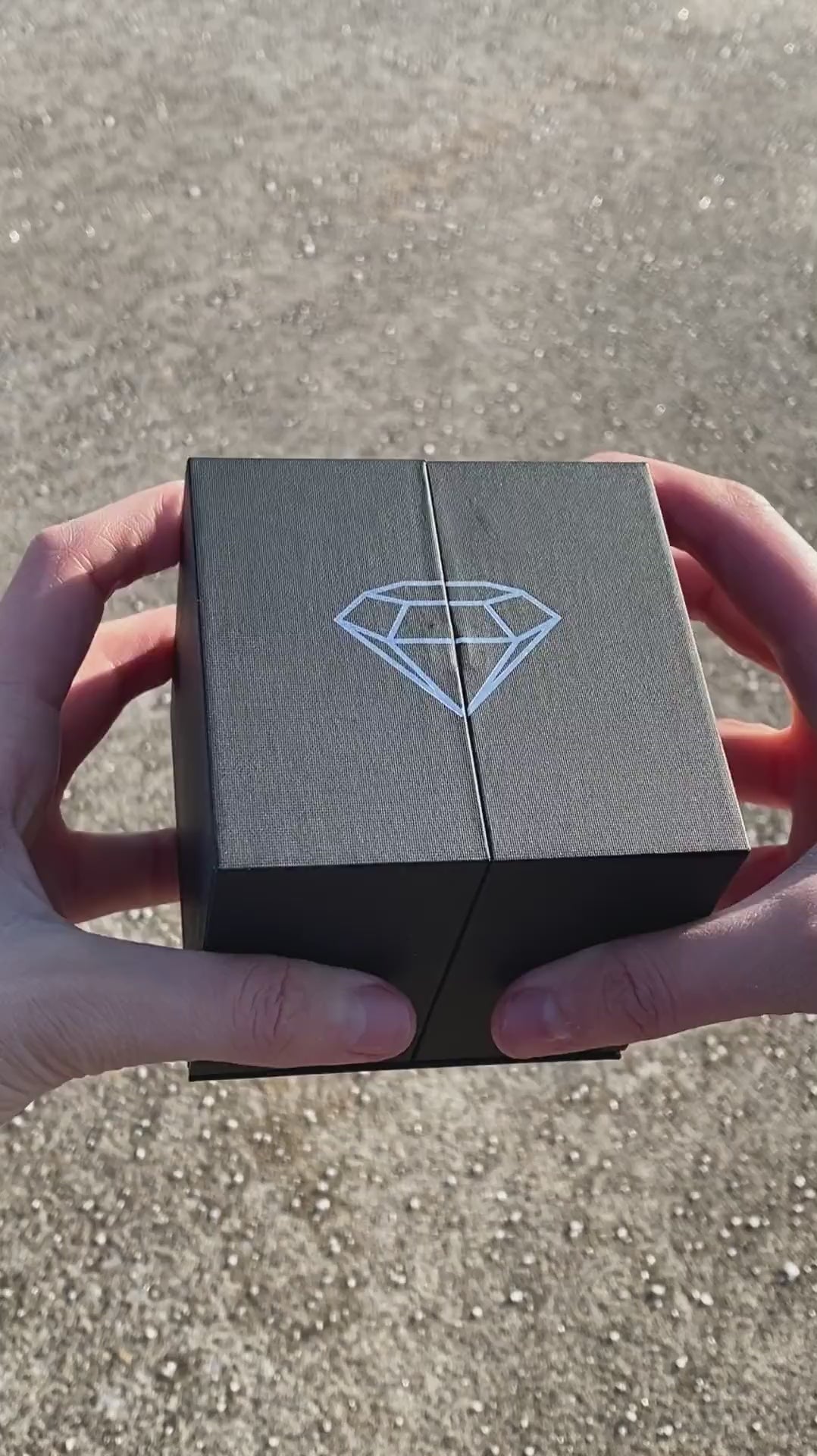 Rosenbox für 2 Ringe Rose steigt empor