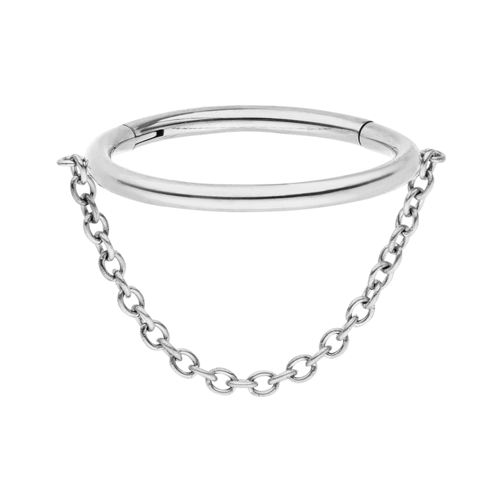 Conch Piercing Helix Titan Silber Clicker Ring