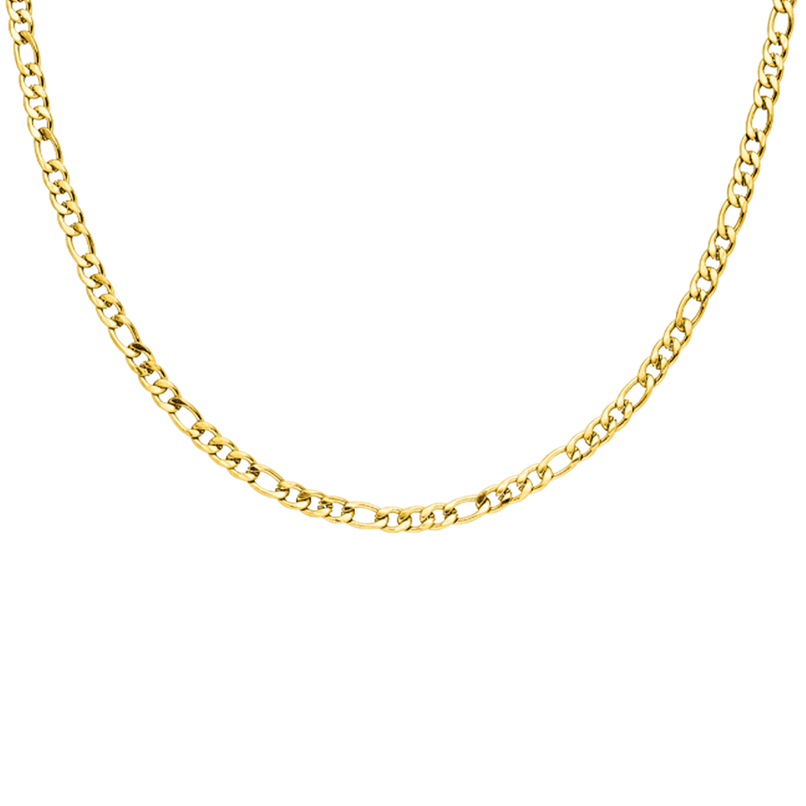 Figaro Kette 18K vergoldet wasserfest Edelstahl