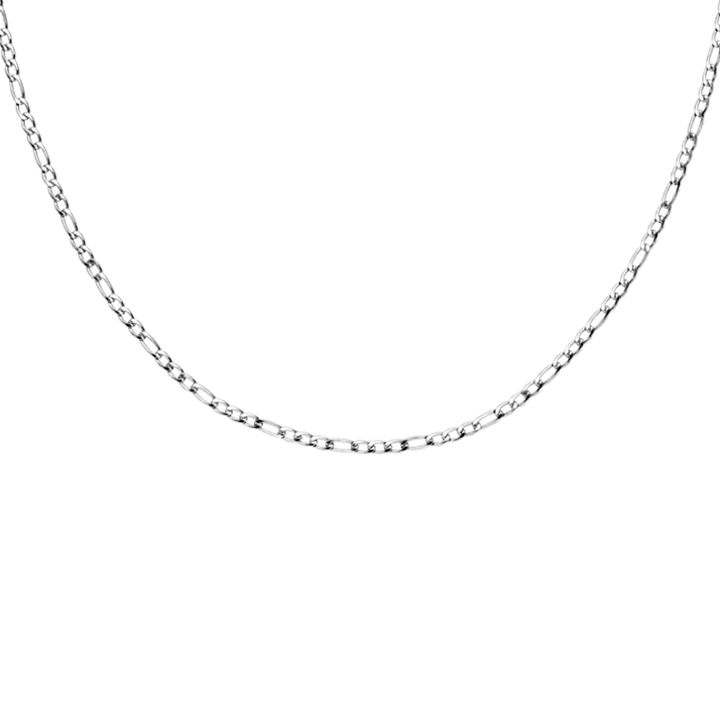 Figaro Kette Edelstahl Silber wasserfest Damen