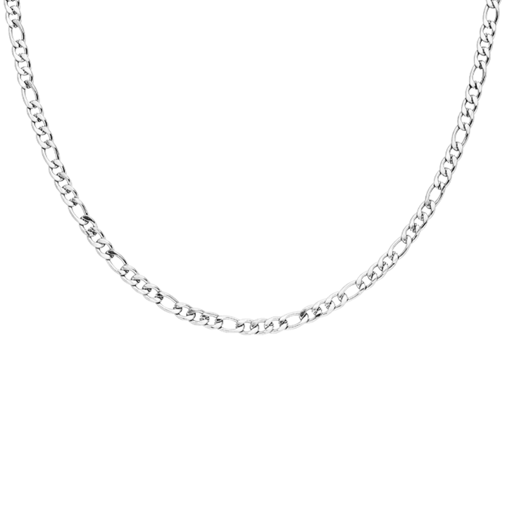 Figaro Kette Silber Edelstahl wasserfest