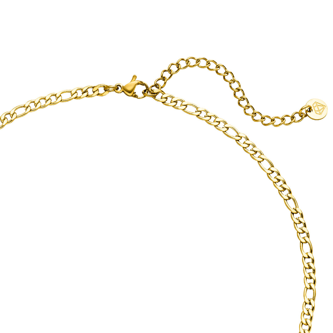 Figaro Kette Gold Edelstahl vergoldet wasserfest