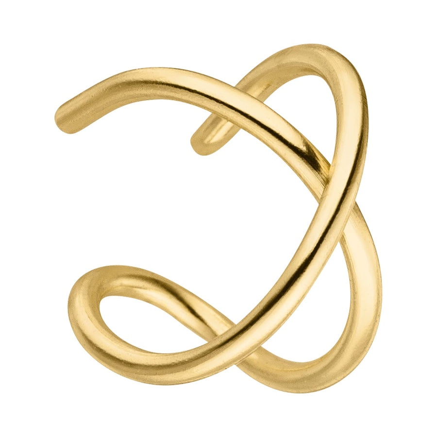 Crossing Ear Cuff gold 925 Sterlingsilber