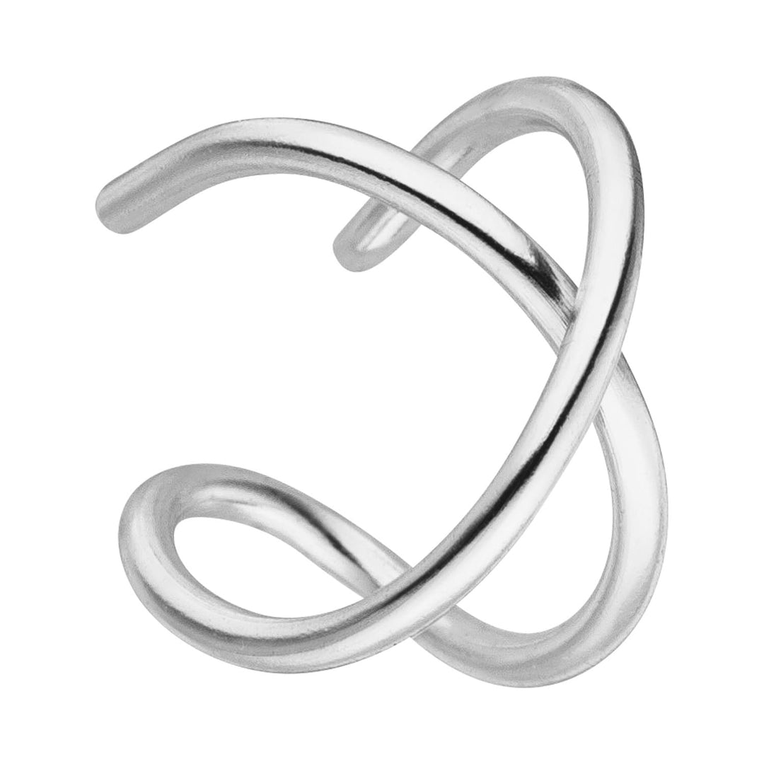 Crossing Ear Cuff silber 925 Echtsilber