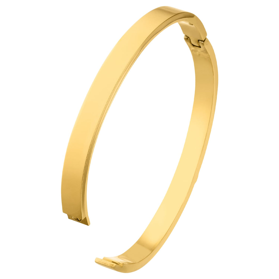 Schlichter Armreif 18K vergoldet Edelstahl wasserfest Bangle