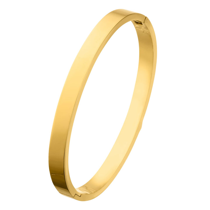 Dezenter Armreif gold Edelstahl 18K vergoldet wasserfest